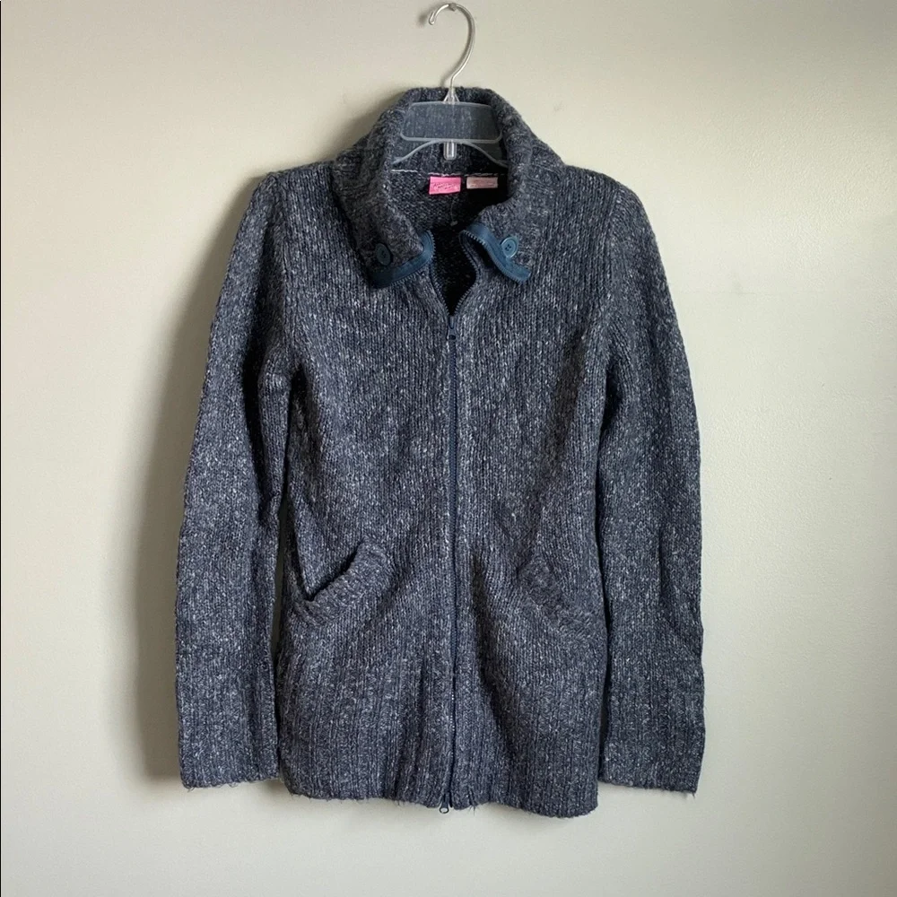 Women's Blue Cardigan Sweater